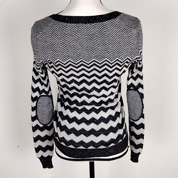 Wallace Chevron Cardigan Sweater Linen Wool Alpaca - Picture 11 of 12